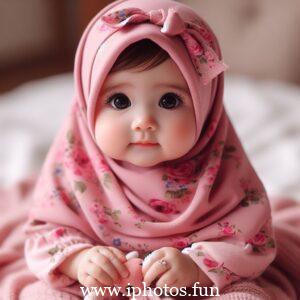 Islamic baby girl image in hijab | Baby Girl Outfit