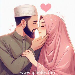 husband wife love pic islamic