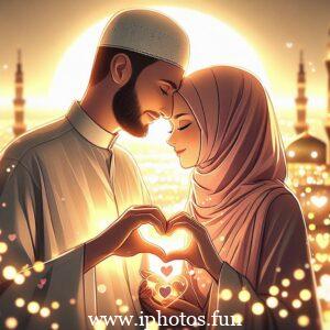 husband wife love pic islamic