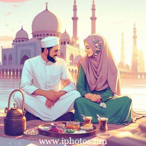 husband wife love pic islamic