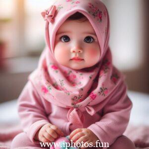 Islamic baby girl image in hijab | Baby Girl Outfit