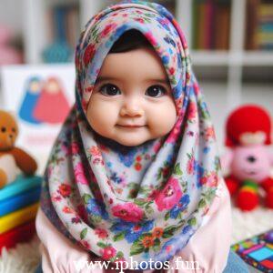 Islamic baby girl image in hijab | Baby Girl Outfit