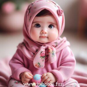 Islamic baby girl image in hijab | Baby Girl Outfit