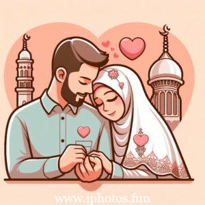 husband wife love pic islamic