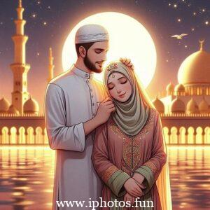 husband wife love pic islamic