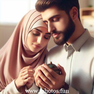 Beautifull Husband wife Prayer Islamic Photos