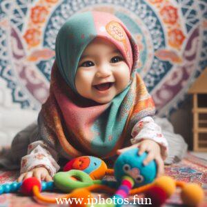 Islamic baby girl image in hijab | Baby Girl Outfit