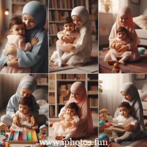 An adorable baby doll in traditional Muslim attire, promoting acceptance and representation.