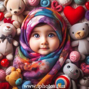 Islamic baby girl image in hijab | Baby Girl Outfit