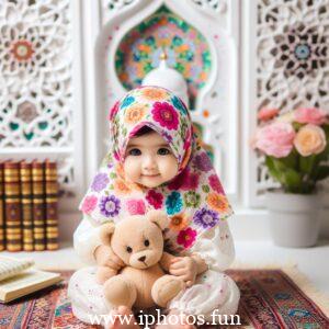 Islamic baby girl image in hijab | Baby Girl Outfit