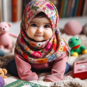 Islamic baby girl image in hijab | Baby Girl Outfit