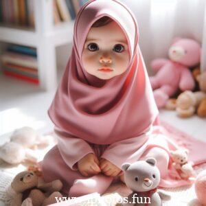 Islamic baby girl image in hijab | Baby Girl Outfit