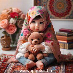 Islamic baby girl image in hijab | Baby Girl Outfit