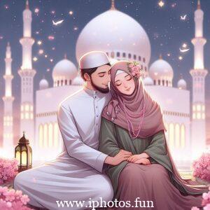 husband wife love pic islamic