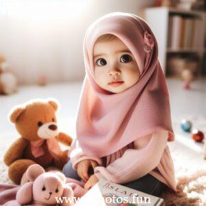 Islamic baby girl image in hijab | Baby Girl Outfit