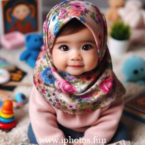 Islamic baby girl image in hijab | Baby Girl Outfit