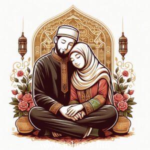 husband wife love pic islamic