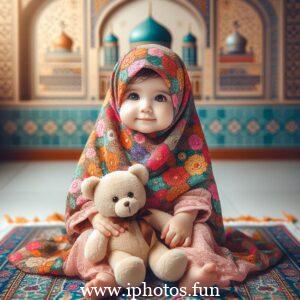 Islamic baby girl image in hijab | Baby Girl Outfit