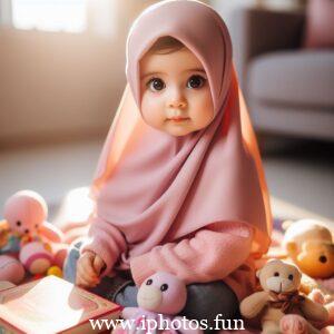 Islamic baby girl image in hijab | Baby Girl Outfit