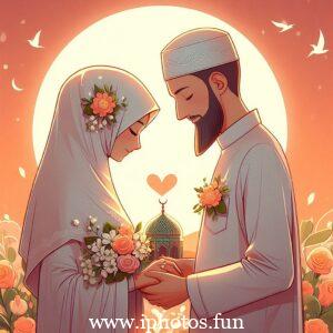 husband wife love pic islamic