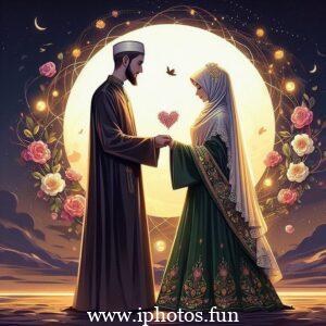 husband wife love pic islamic