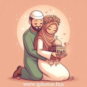 husband wife love pic islamic