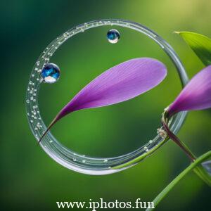 Water droplets on a leaf, captured by Kenji Kawai on 500px