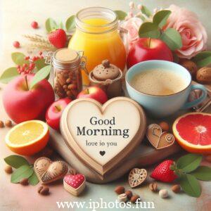 A cup of coffee with cookies and sweets on a wooden table, perfect for a cozy morning.